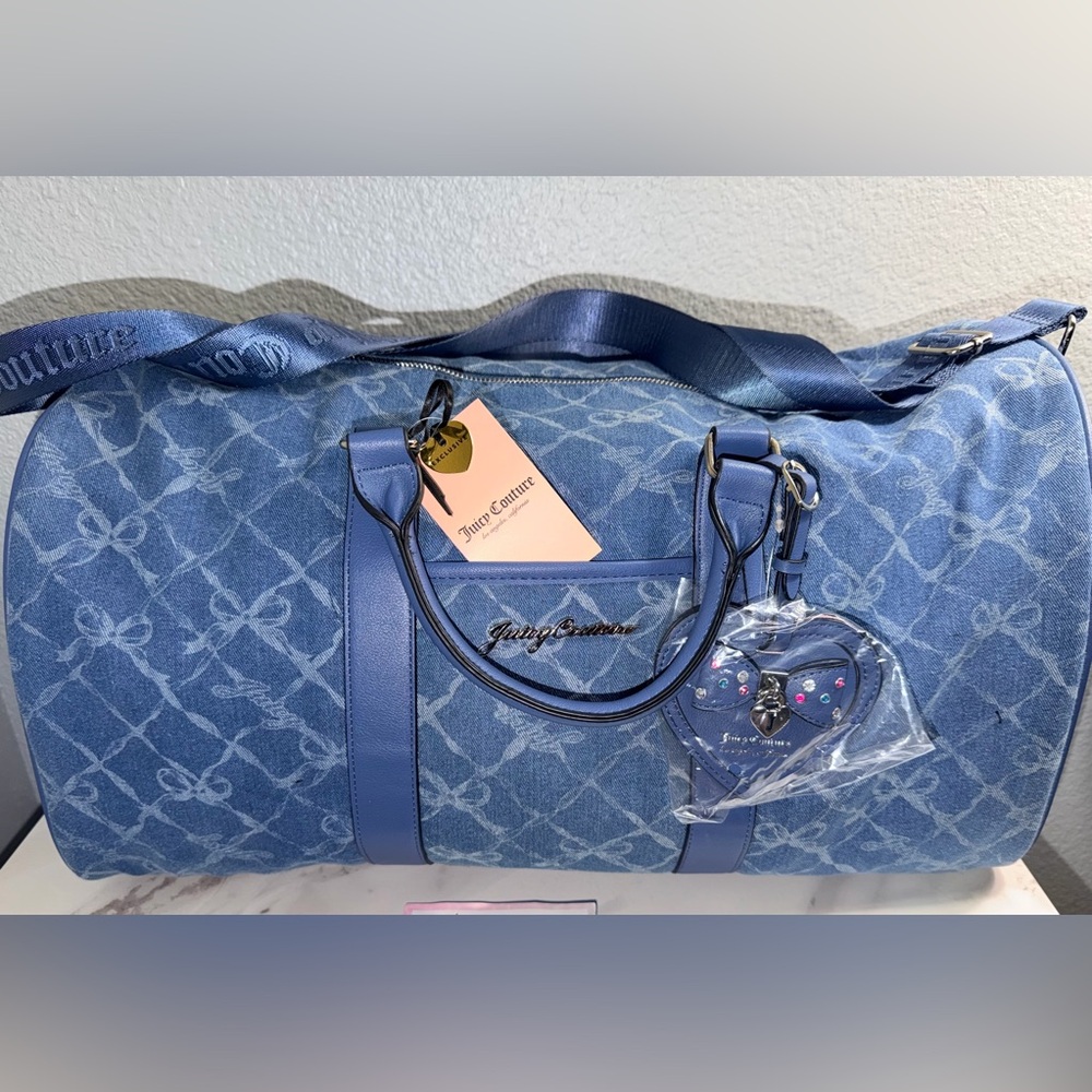 Juicy Couture Denim Blue Travel Bag